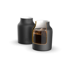 Load image into Gallery viewer, 10oz Armora Steel™ 2-Pack Tumblers, Vacuum Insulated with BusyLid™, Matte Black