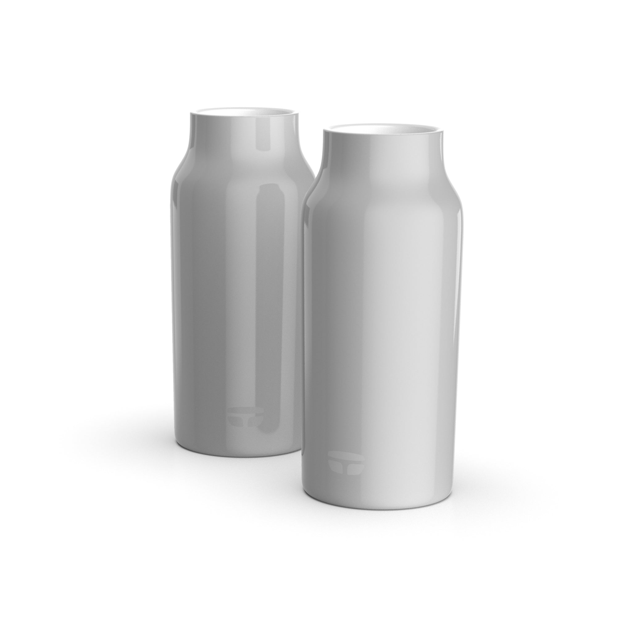 16oz Armora Steel 2-Pack Tumblers, Vacuum Insulated with BusyLid , Gray