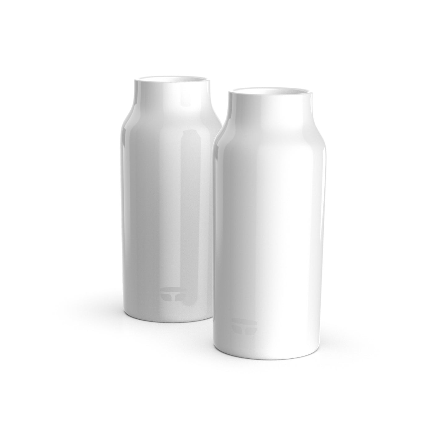 16oz Armora Steel™ 2-Pack Tumblers, Vacuum Insulated with BusyLid™, White
